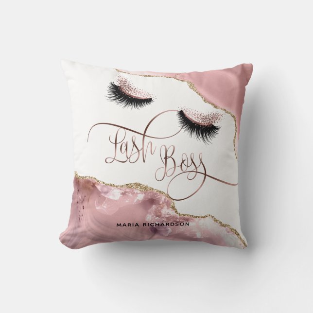 Coussin Maquillage de la ceinture Eyebros yeux Lashes rose (Recto)