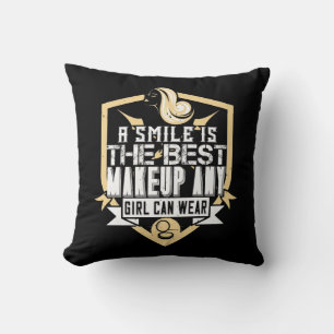 Coussin Maquillage - Un sourire est le meilleur des maquil