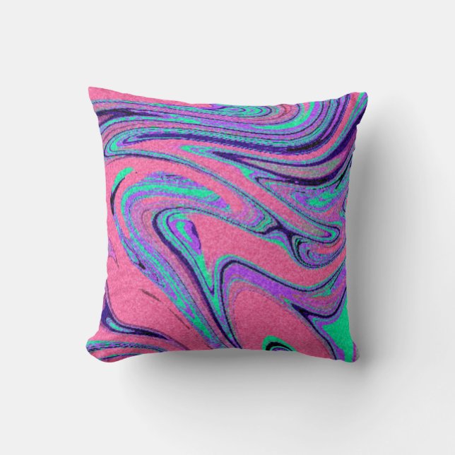 Coussin Marble Texture Motif mignon (Recto)