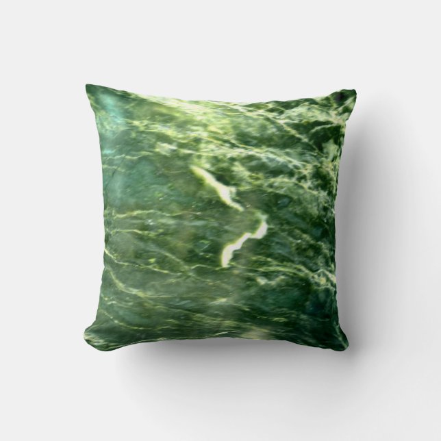 Coussin Marbre Alpi Vert (Recto)