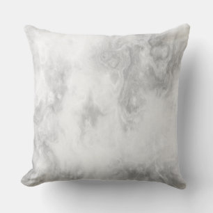 Coussin Marbre blanc et gris