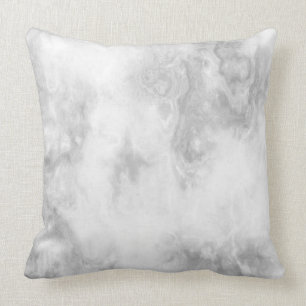 Coussin Marbre blanc et gris
