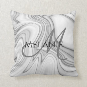 Coussin Marbre blanc moderne et élégant