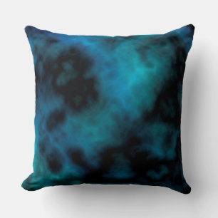Coussin Marbre Bleu Cosmic Faux