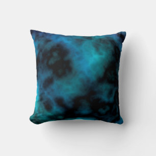 Coussin Marbre Bleu Cosmic Faux