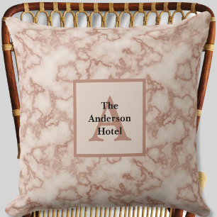 Coussin Marbre Brown rustique - Décor neutre