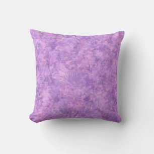Coussin Marbre d'aquarelle violet et lavande