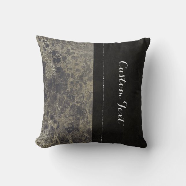 Coussin Marbre Glam Granite Shimmer Elégant Style Designer (Recto)