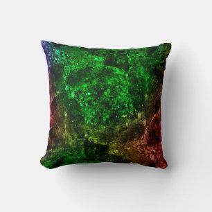 Coussin Marbre multicolore en motif naturel, Le mélange de