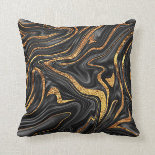 Coussin Marbre noir en cuivre #1 #décoration #art