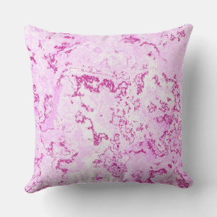 Coussin Marbre rose abstrait