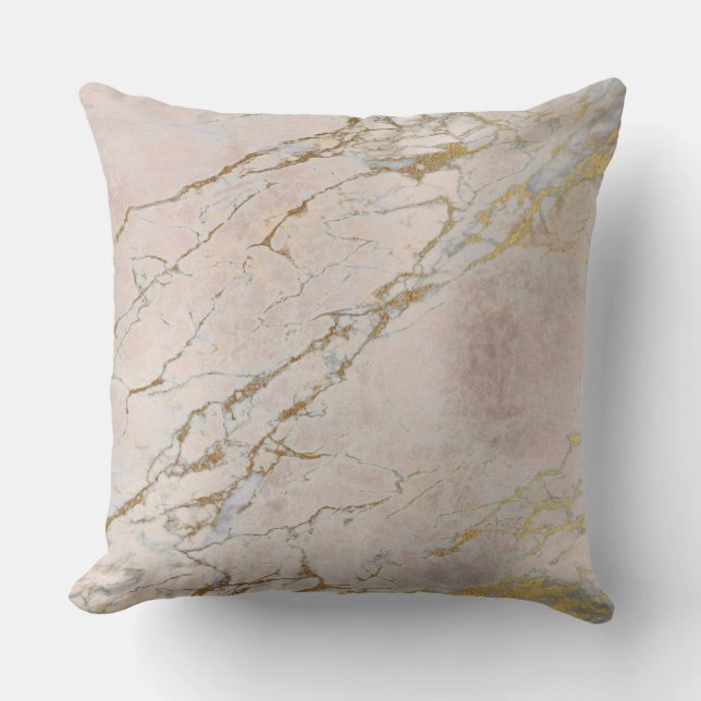 Coussin Marbre rose rose rose rose rose rose en poudre (Recto)