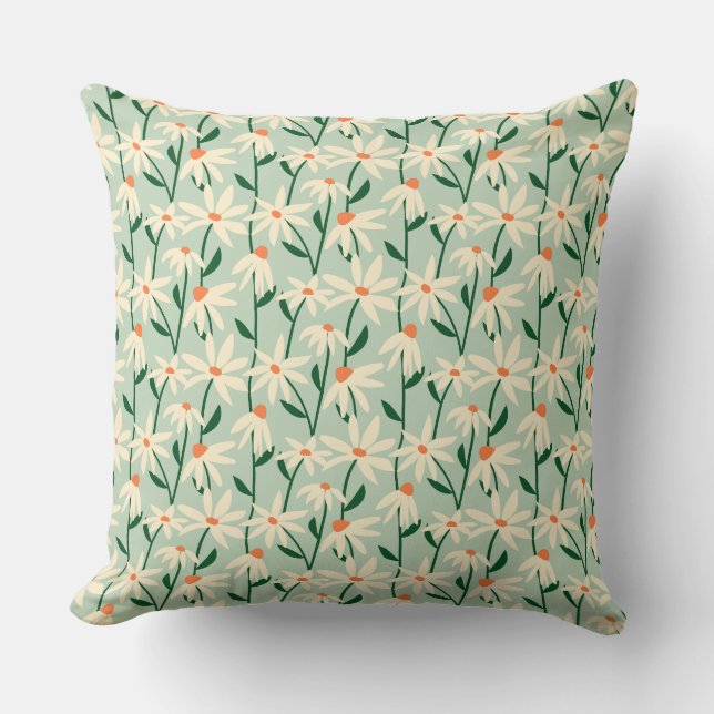 Coussin Marché de fleurs inspiré de Matisse - Copenhague (Recto)