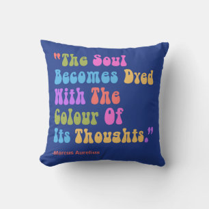 Coussin Marcus Aurelius Pensées Couleur Notre Âme