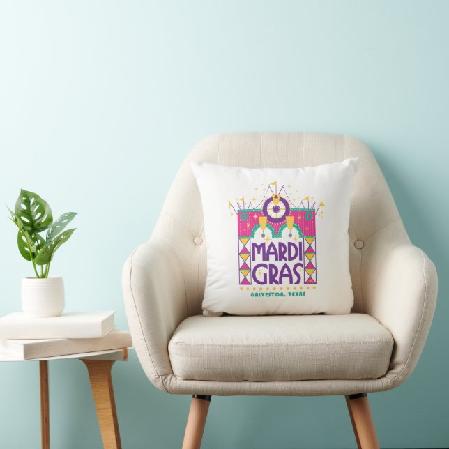 Coussin Mardi Gras Arch, Galveston, Texas (Chaise)