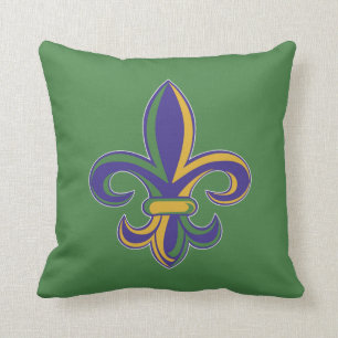 Coussin Mardi gras Fleur De Lis d'OPUS