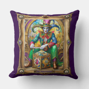 Coussin Mardi Gras Realm Portraits - Voyageur du temps