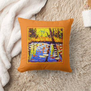 Coussin Marécage forestier coloré. Commandez dès maintenan