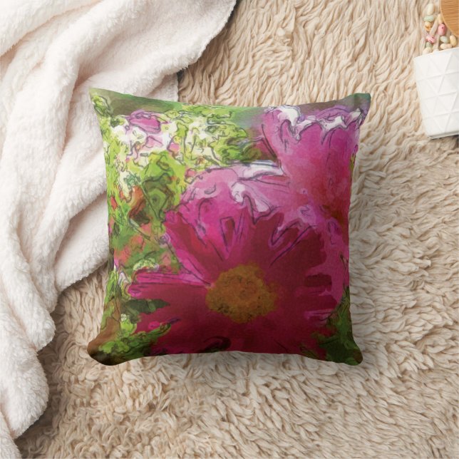 Coussin Marguerite et manteau de femme | (Couverture)
