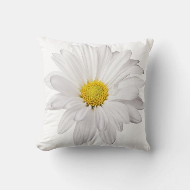 Coussin Marguerites customisées par arrière - plan de (Recto)
