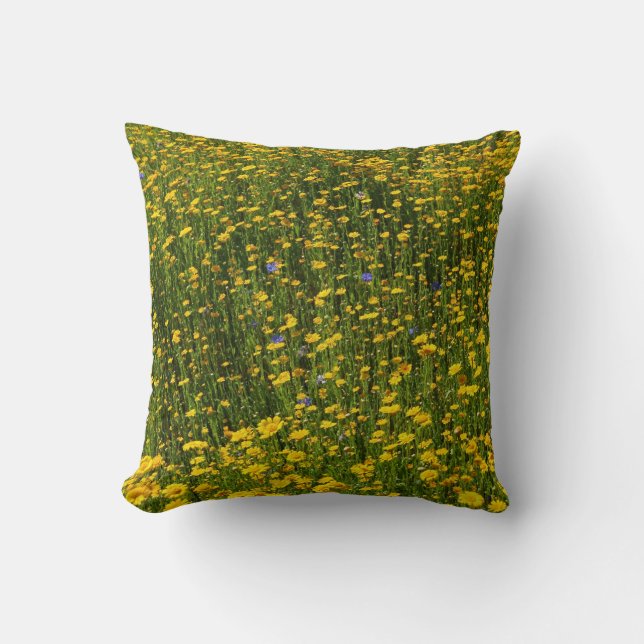 Coussin Marguerites jaunes (Recto)