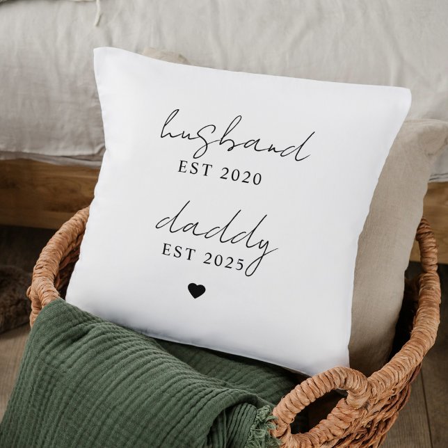 Coussin Mari et papa personnalisés EST | Cadeau personnali (Créateur téléchargé)