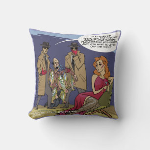 Coussin Mari floudering irrité femme drôle
