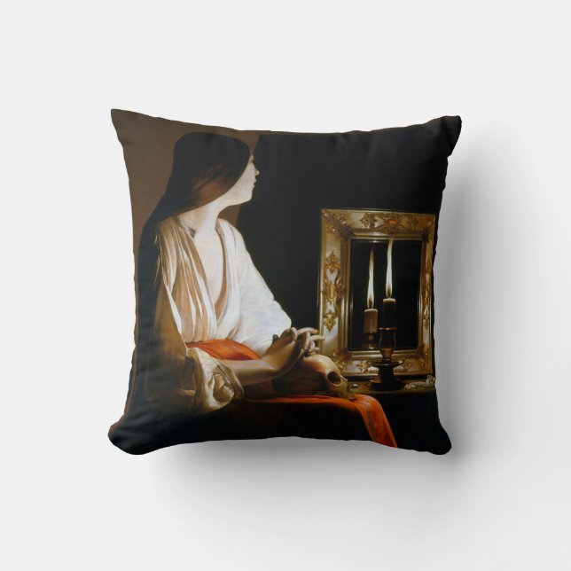Coussin Maria Repenting, La Tour (Recto)