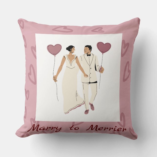 COUSSIN MARIAGE À MERRIER JETER LE COULEUR (Recto)