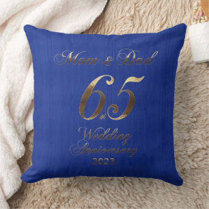 Coussin mariage Blue Sapphire 2023 65e anniversaire