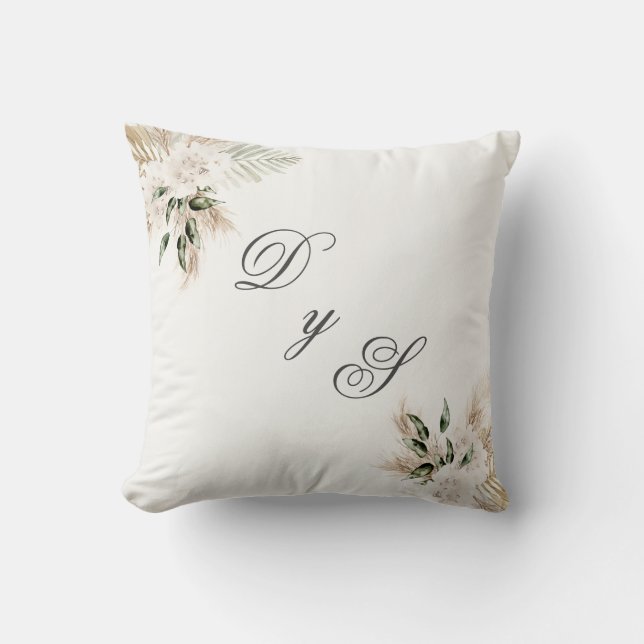 Coussin Mariage Boho espagnol (Recto)