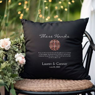 Coussin Mariage Celtic Knot Irlandais Handfasting Vows