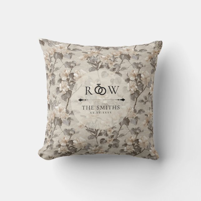 Coussin Mariage de Fleur de Gardenias Unique Charme de Fle (Recto)