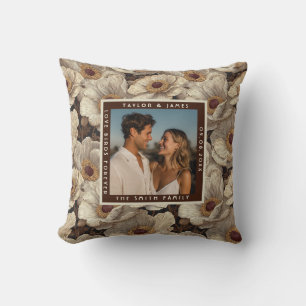 Coussin Mariage de jardin thématique Anémones Cool