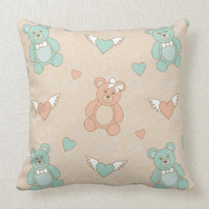 Coussin Mariage-nounours