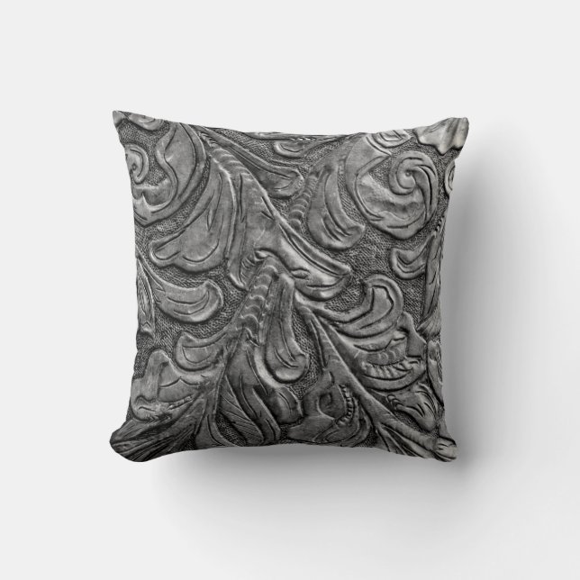 Coussin Mariage occidental Motif en cuir (Recto)