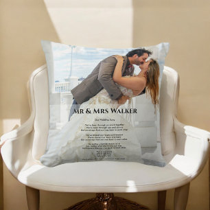 Coussin Mariage photo Chansons paroles Thaillow Pillow