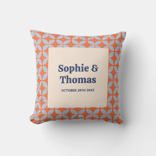 Coussin Mariage Rétro Milieu de Siècle