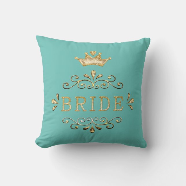 Coussin mariage, soirée bachelorette, soirée or, parties s (Recto)