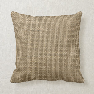 Coussin Mariage Toile de jute-Rustique de cabine de jute
