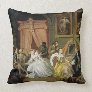 Coussin Mariage un mode de La : IV, la toilette, c.1743