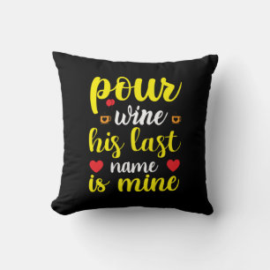 Coussin Mariage Vin Son Nom Est Le Mien