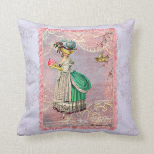 Coussin Marie Antoinette avec le carreau de petit gâteau
