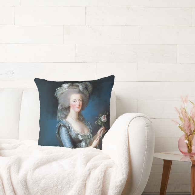 Coussin Marie Antoinette avec une rose (Canapé)