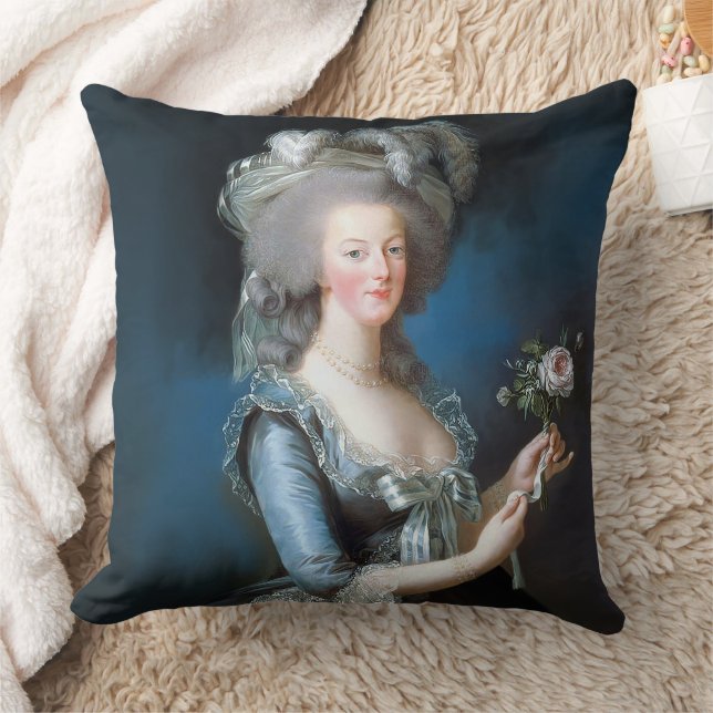 Coussin Marie Antoinette avec une rose (Couverture)
