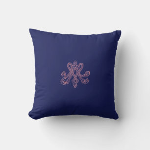 Coussin Marie Antoinette - monogramme - Royal monogram
