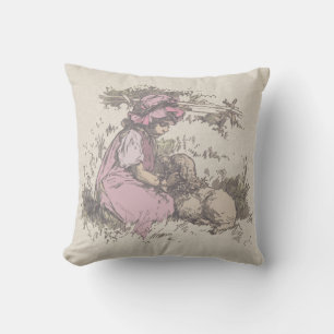 Coussin Marie avait un agneau Comptine