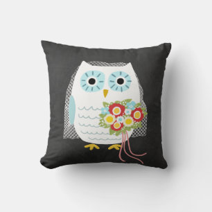 Coussin Mariée chouette
