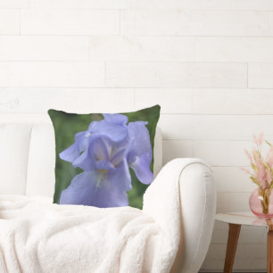 Coussin Mariée et marié Iris Bleu Foncé Floral Personnalis