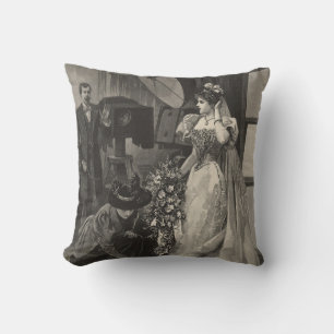 Coussin Mariée vintage, Portrait nuptiale avec photographe